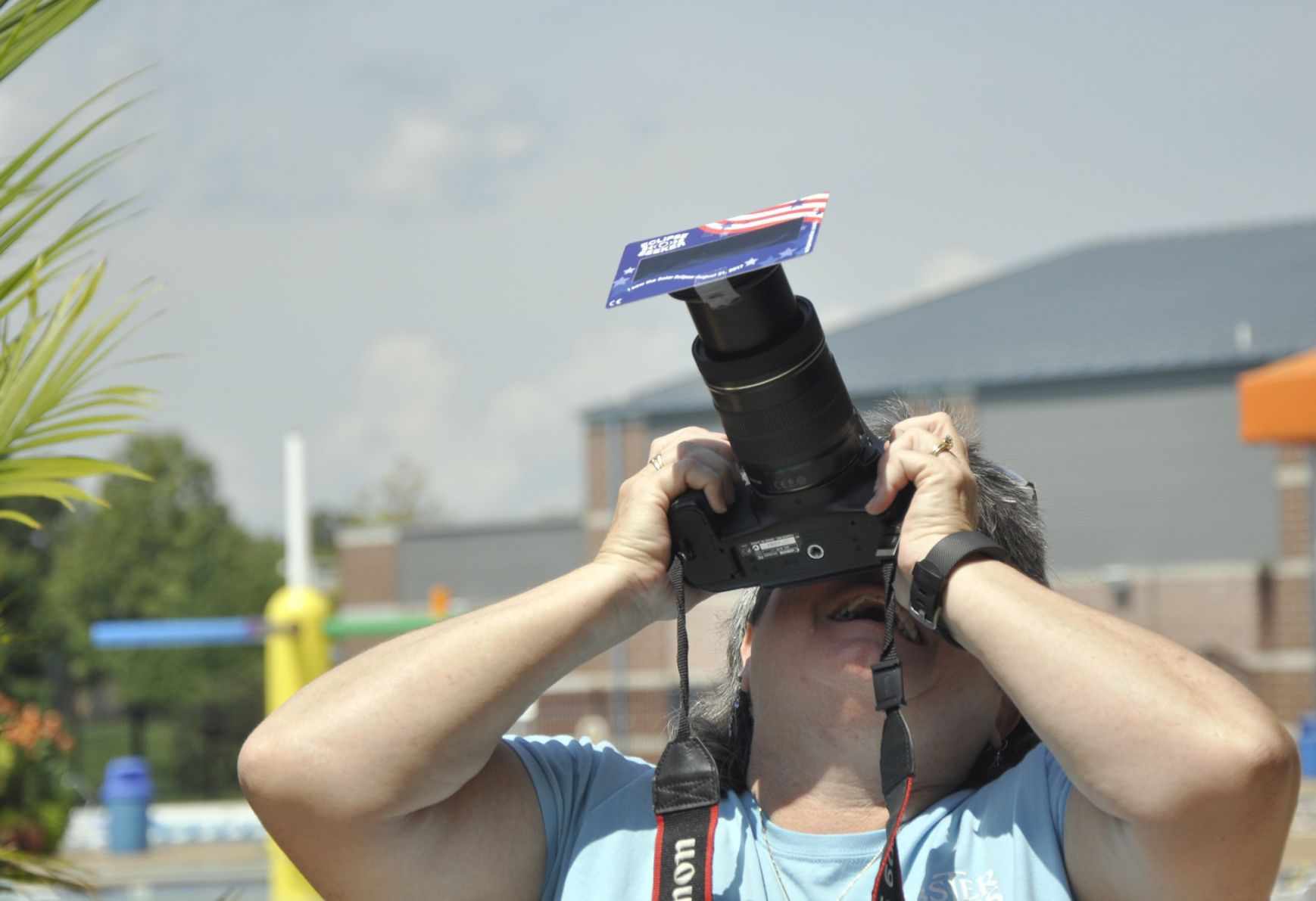 Experiencing the solar eclipse in Webster Groves